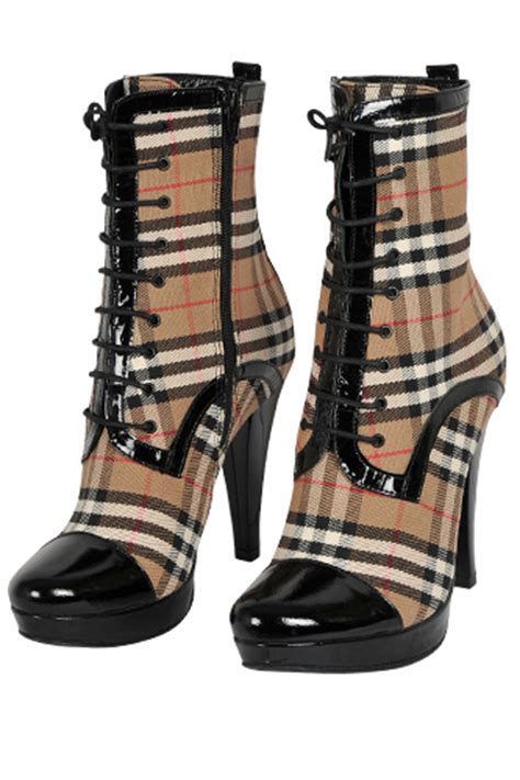 blue heels burberry|Burberry high heel boots.